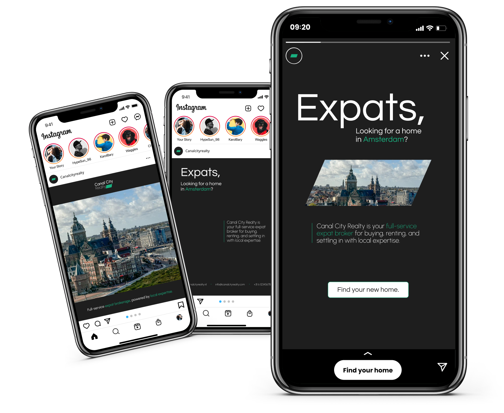 Canal City Realty, social media templates